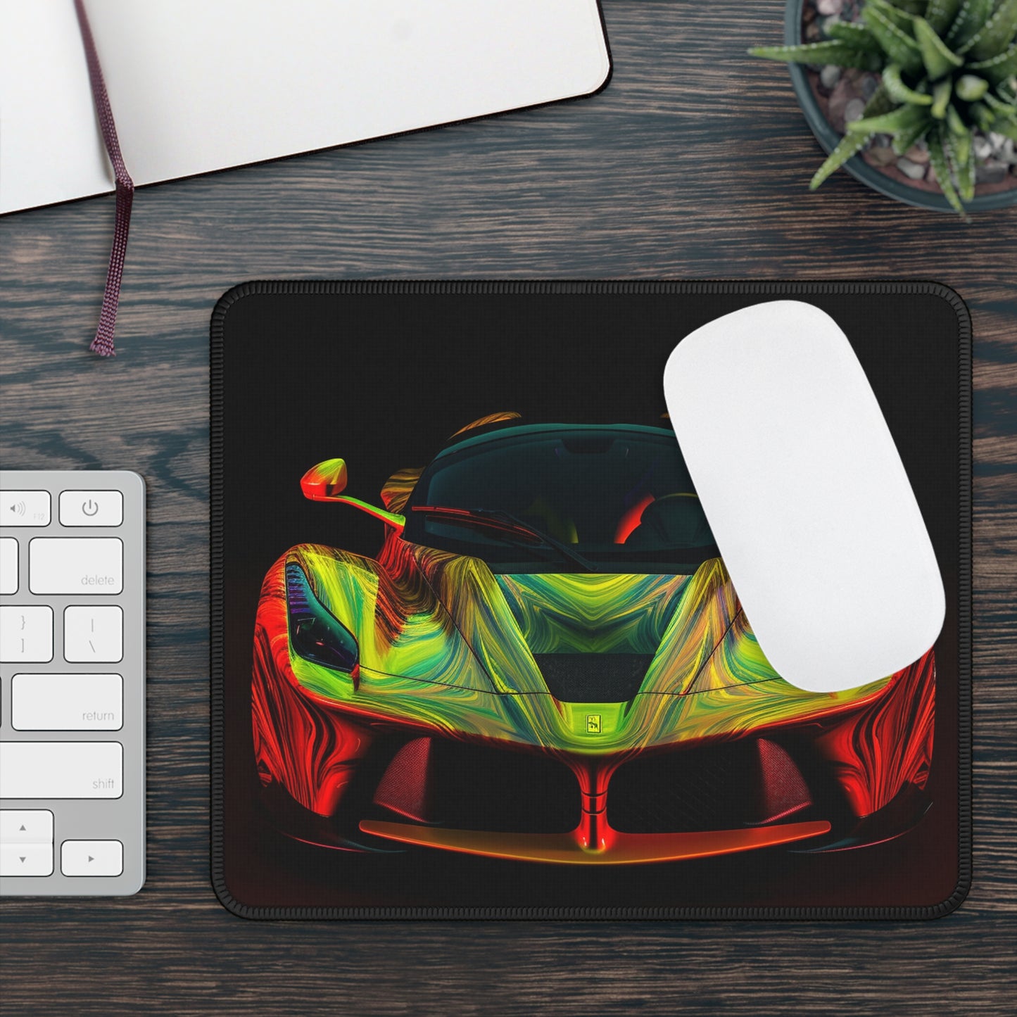 Gaming Mouse Pad  Ferrari Neon 1