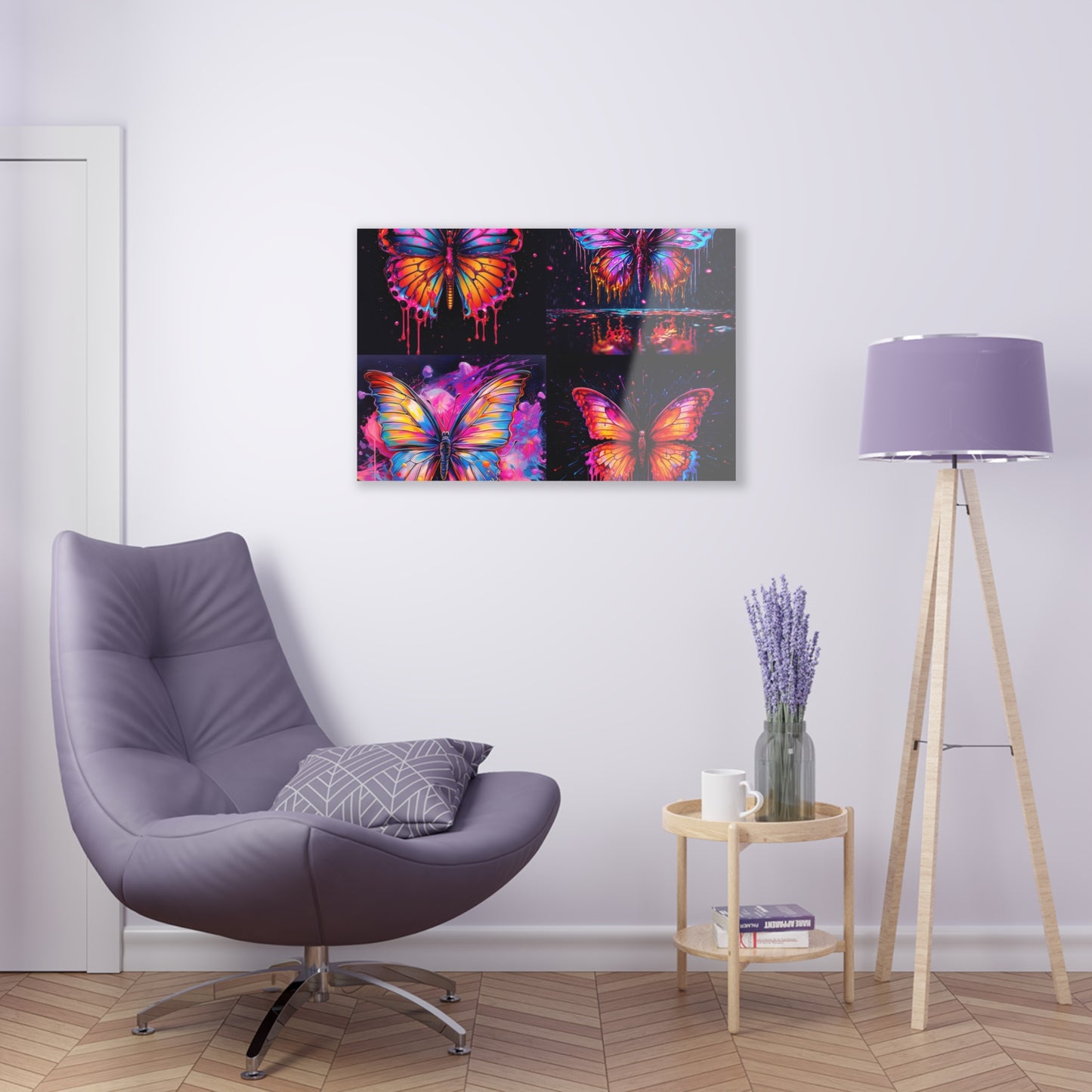 Acrylic Prints Pink Butterfly Flair 5