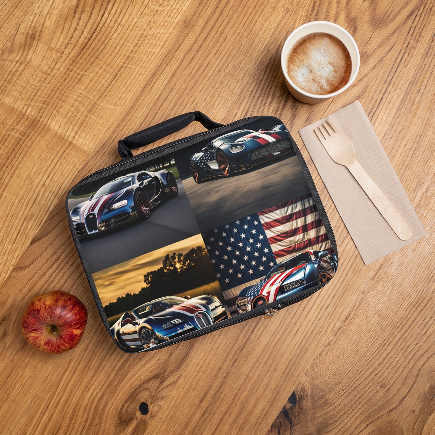 Lunch Bag Bugatti Flag American 5