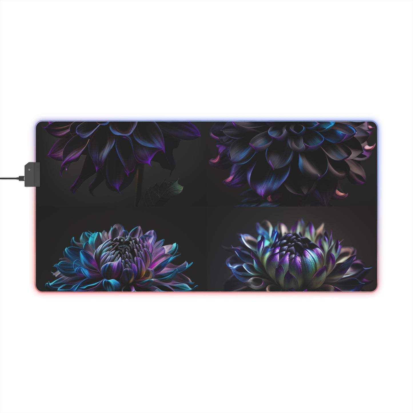 LED Gaming Mouse Pad Dahlia Purple 5