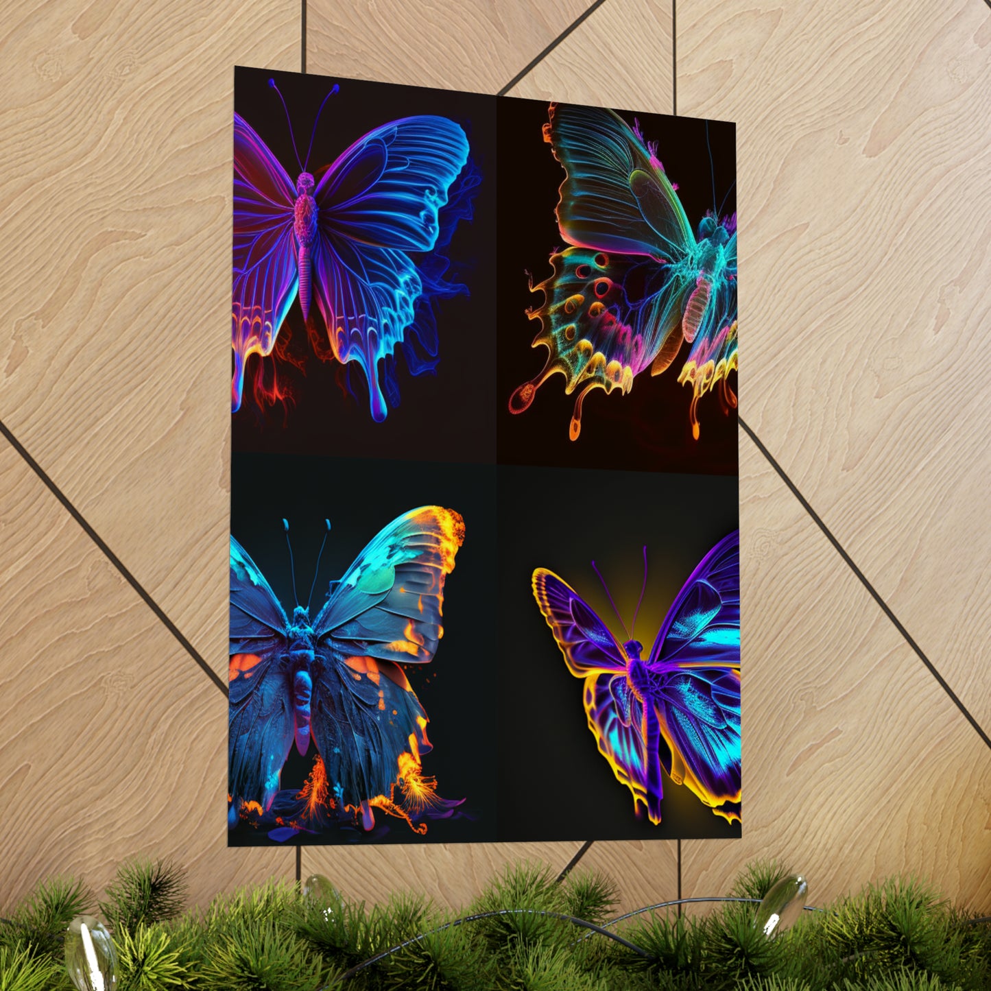 Premium Matte Vertical Posters Thermal Butterfly 5