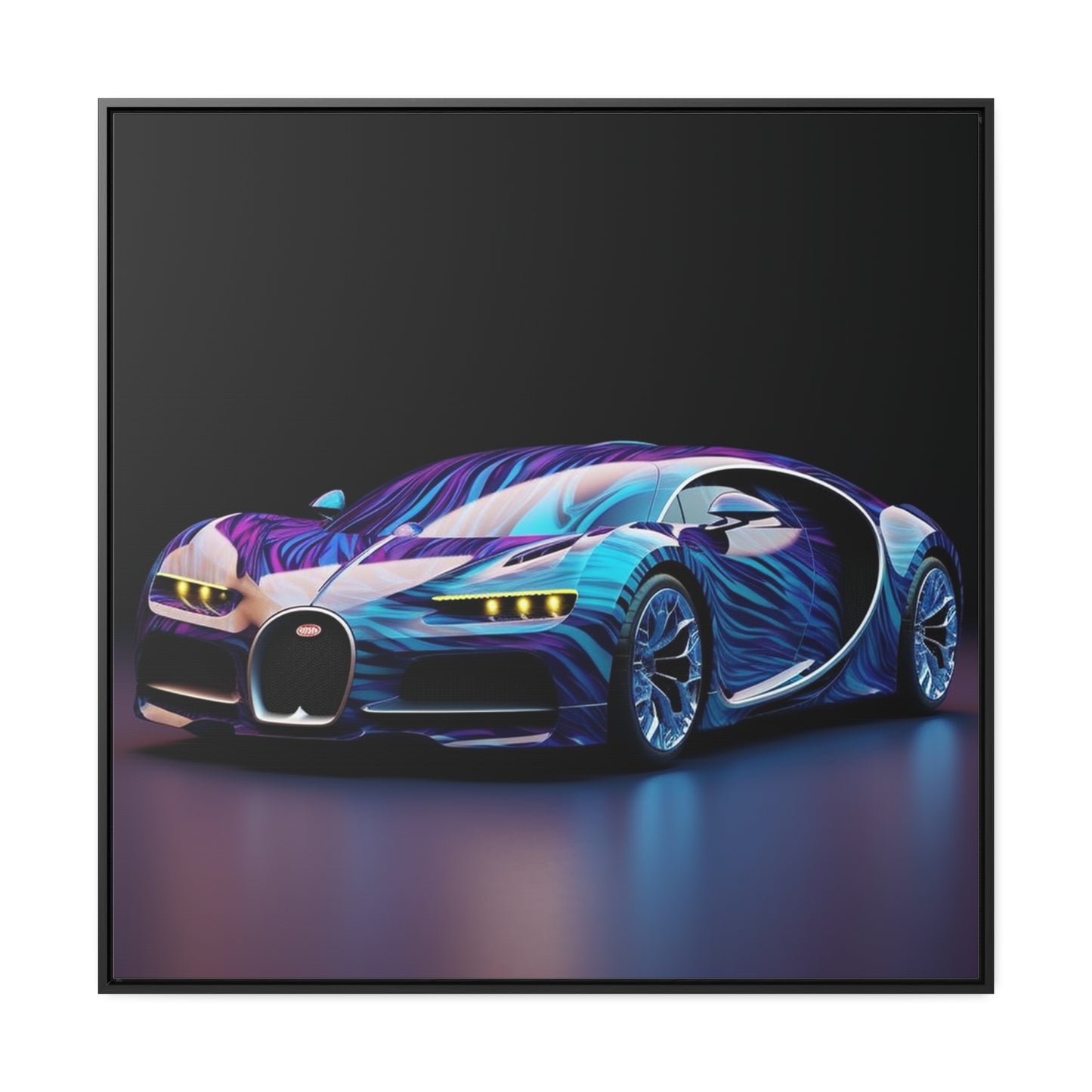 Gallery Canvas Wraps, Square Frame Bugatti Abstract Flair 3