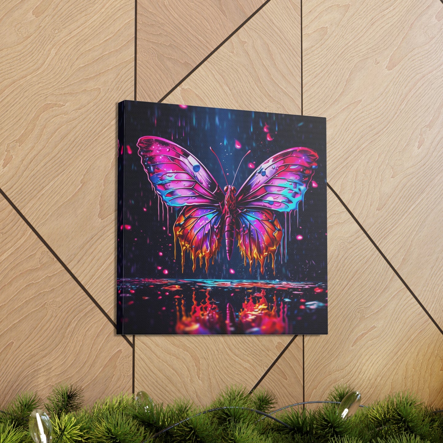 Canvas Gallery Wraps Pink Butterfly Flair 2