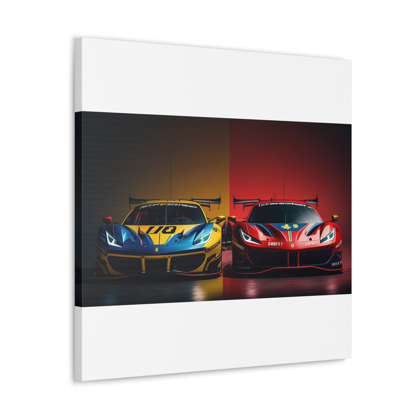 Canvas Gallery Wraps Ferrari Red Blue 3