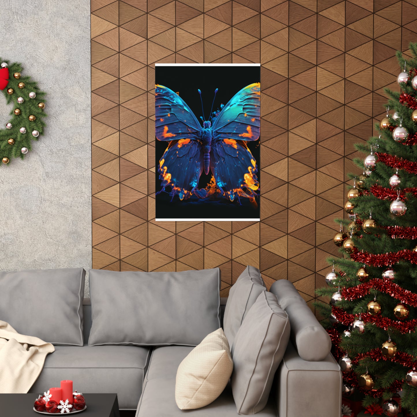 Premium Matte Vertical Posters Thermal Butterfly 3