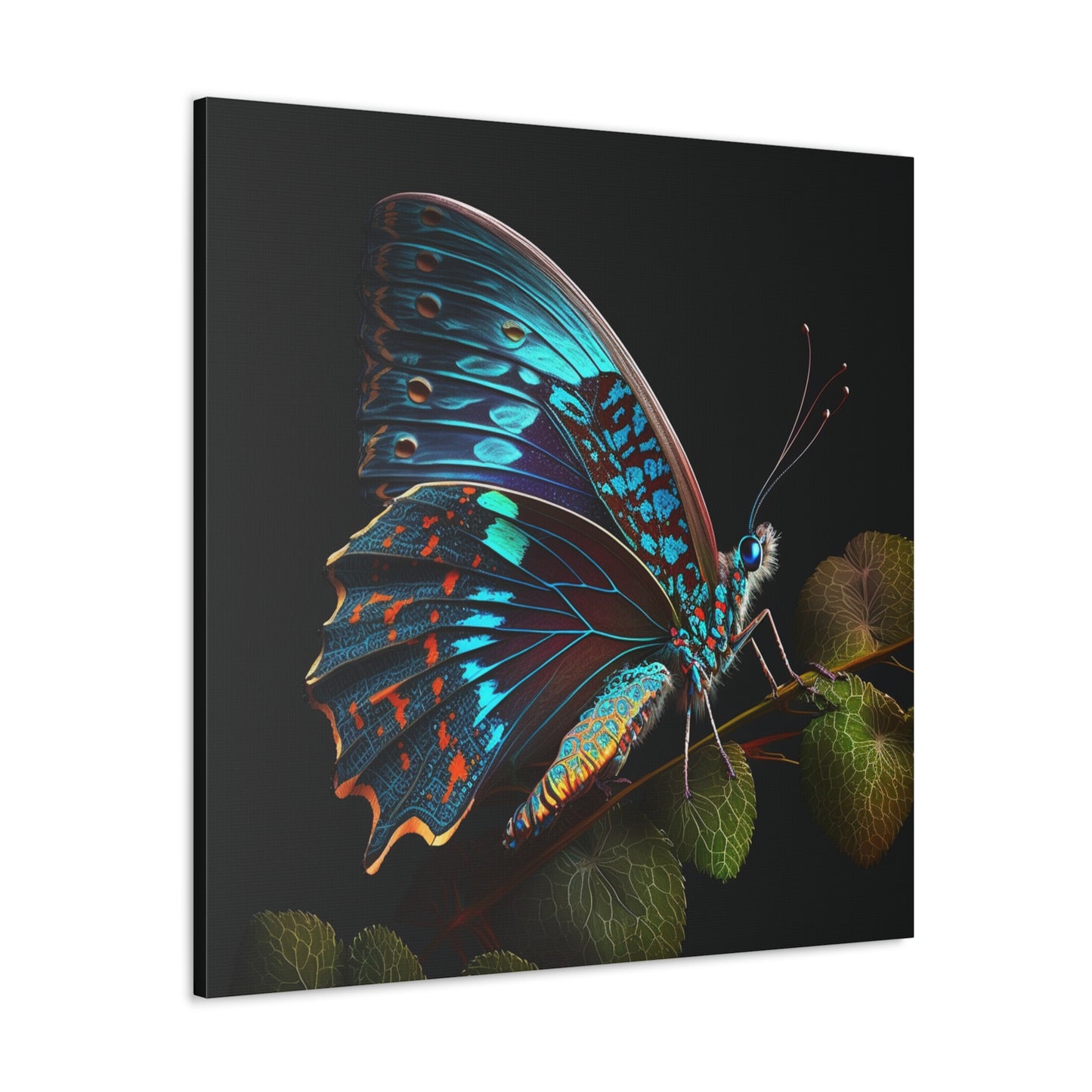 Canvas Gallery Wraps Hue Neon Butterfly 2