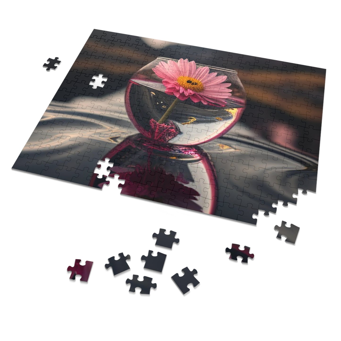 Jigsaw Puzzle (30, 110, 252, 500,1000-Piece) Pink Daisy 1