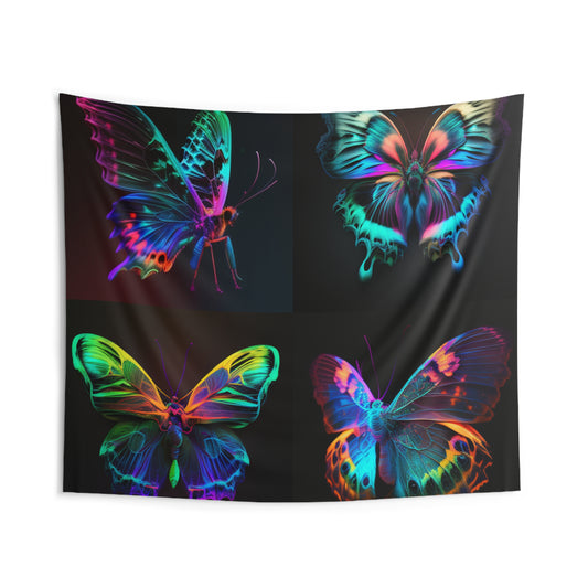 Indoor Wall Tapestries Raw Hyper Color Butterfly 5