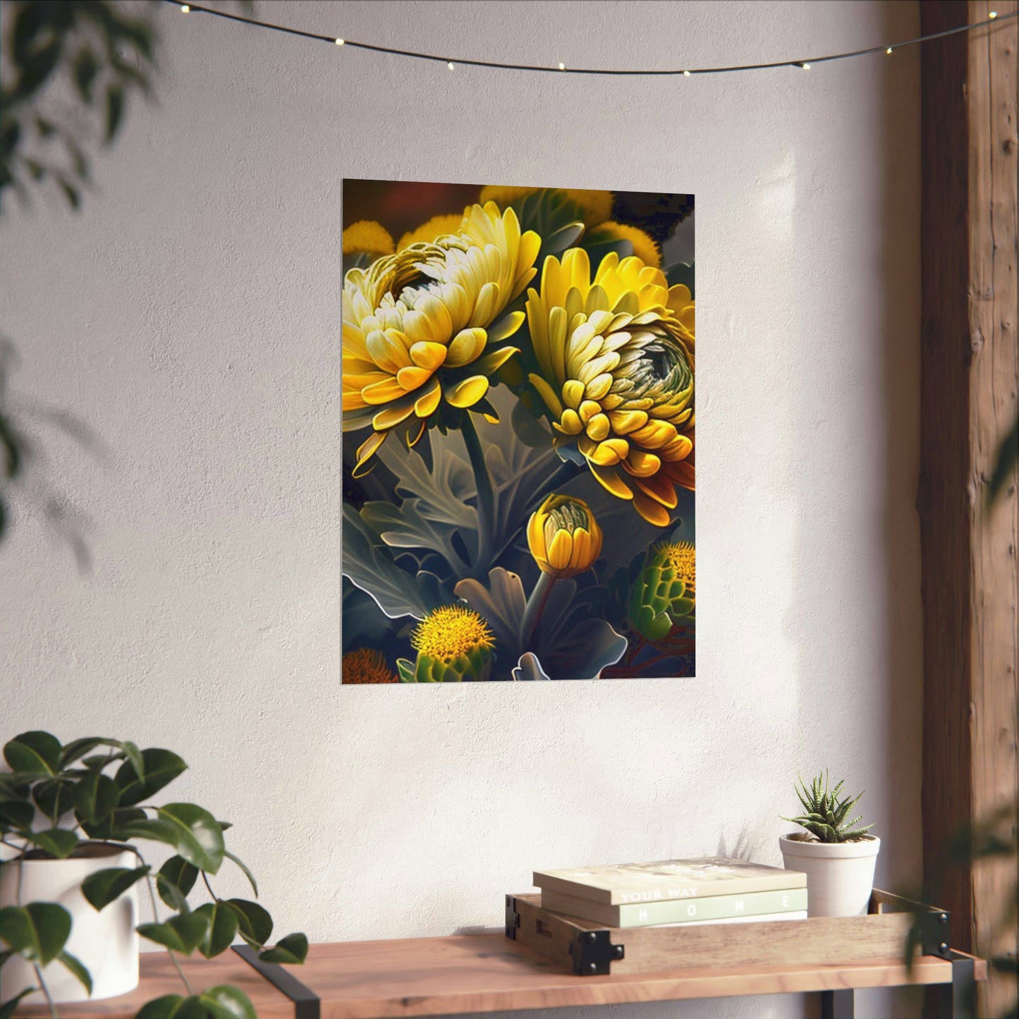 Premium Matte Vertical Posters Yellow Hermosas Flores Amarillas 2