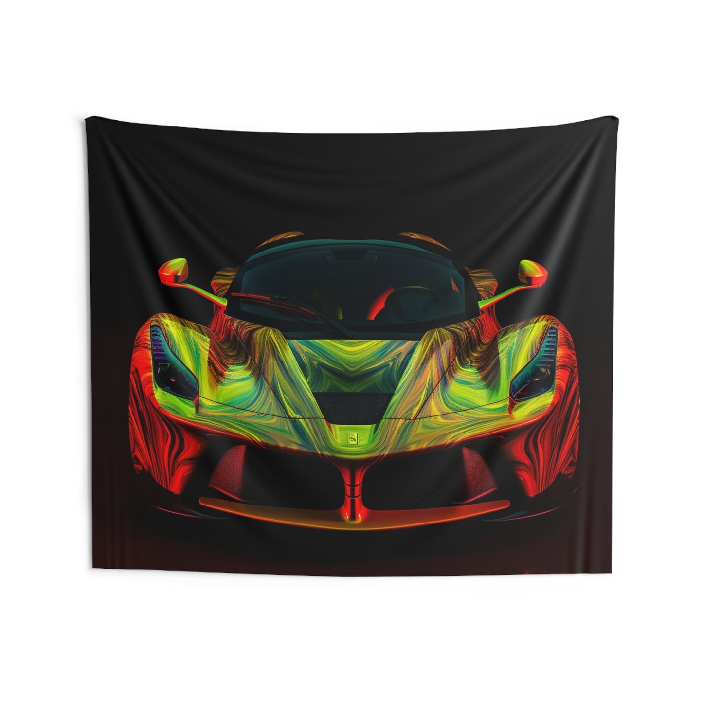 Indoor Wall Tapestries Ferrari Neon 1