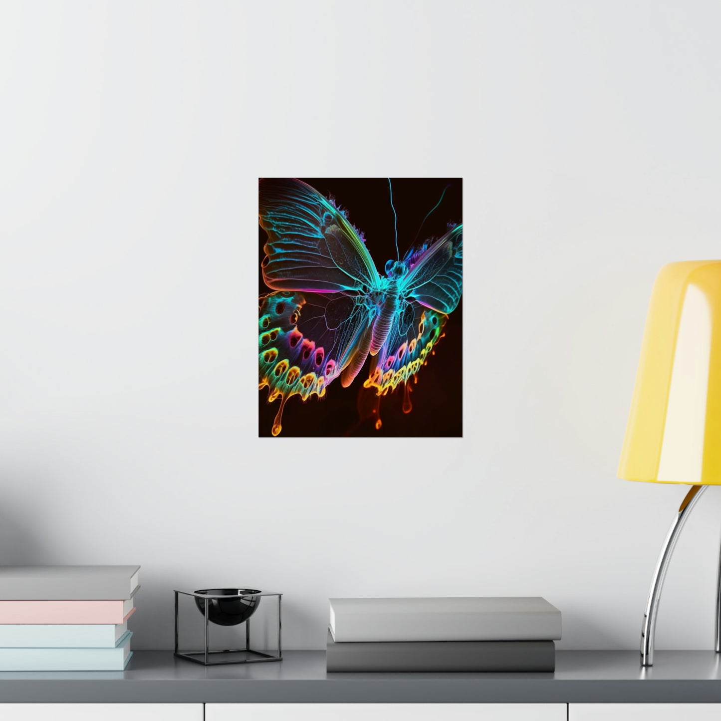 Premium Matte Vertical Posters Thermal Butterfly 2