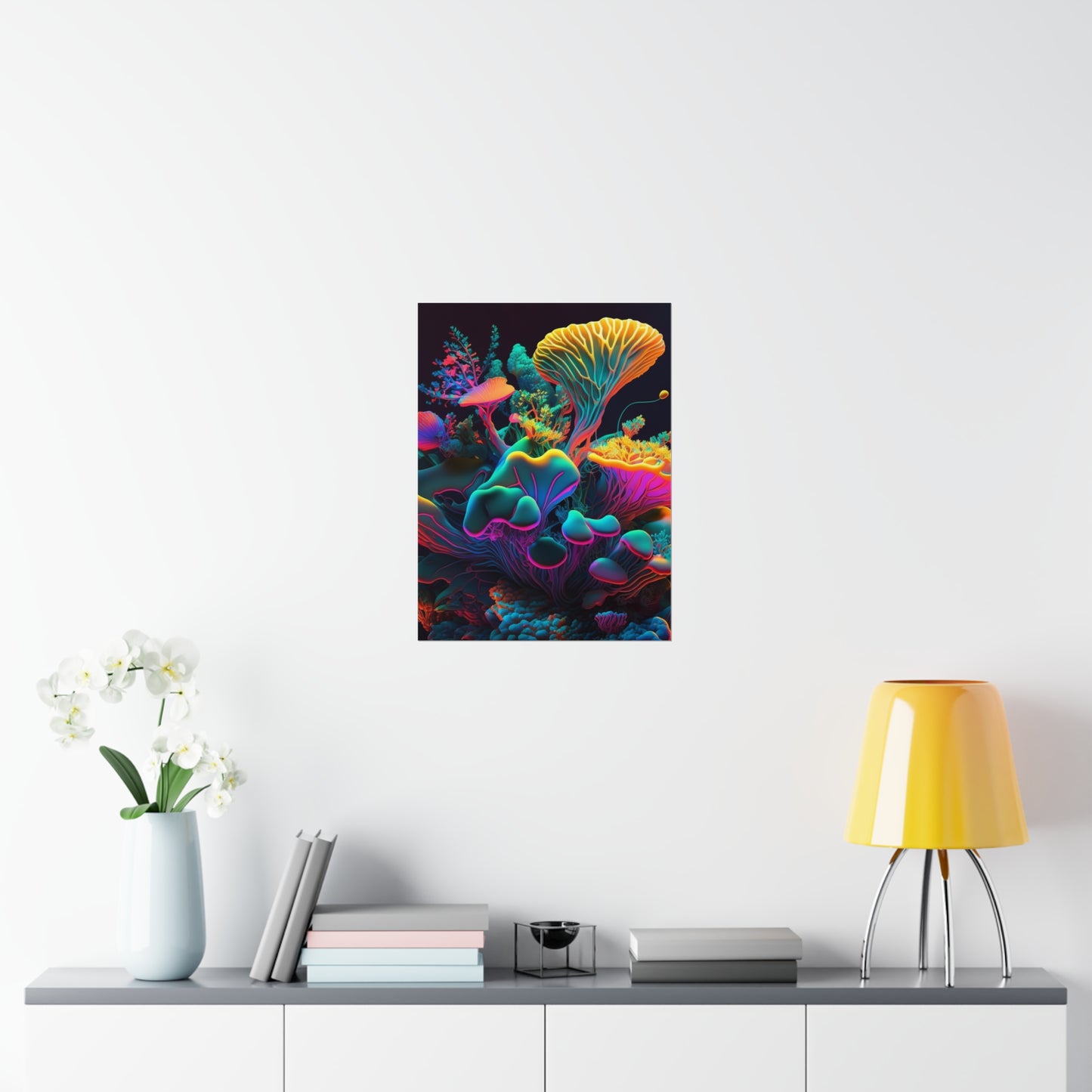 Premium Matte Vertical Posters Macro Coral Reef 1