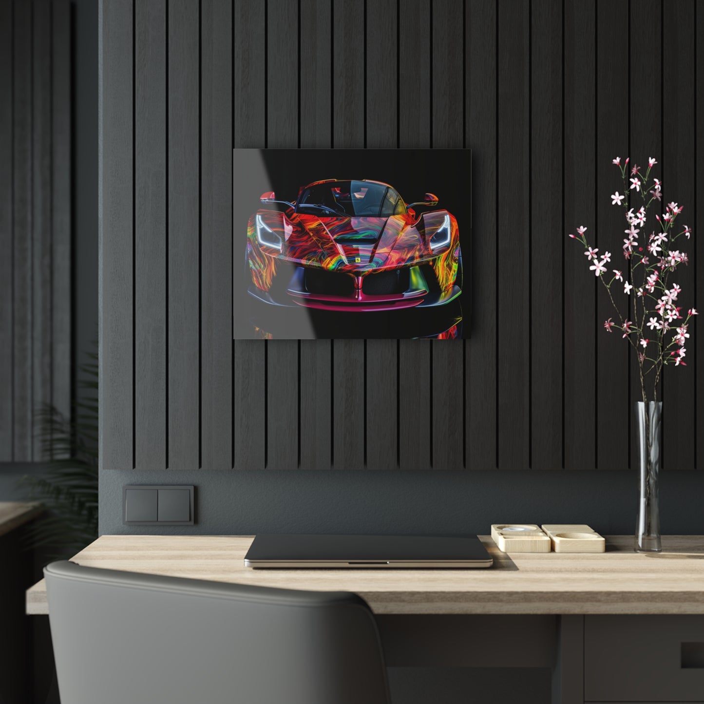 Acrylic Prints Ferrari Neon 3