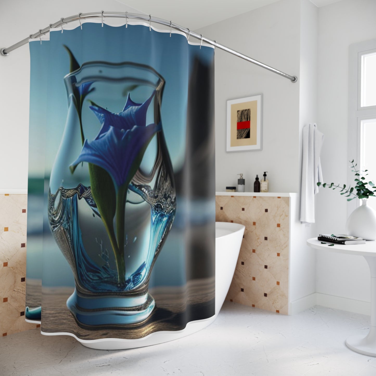 Polyester Shower Curtain The Bluebell 2