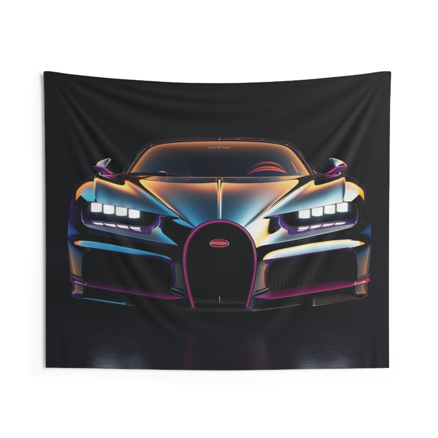Indoor Wall Tapestries Hyper Bugatti Chiron 1