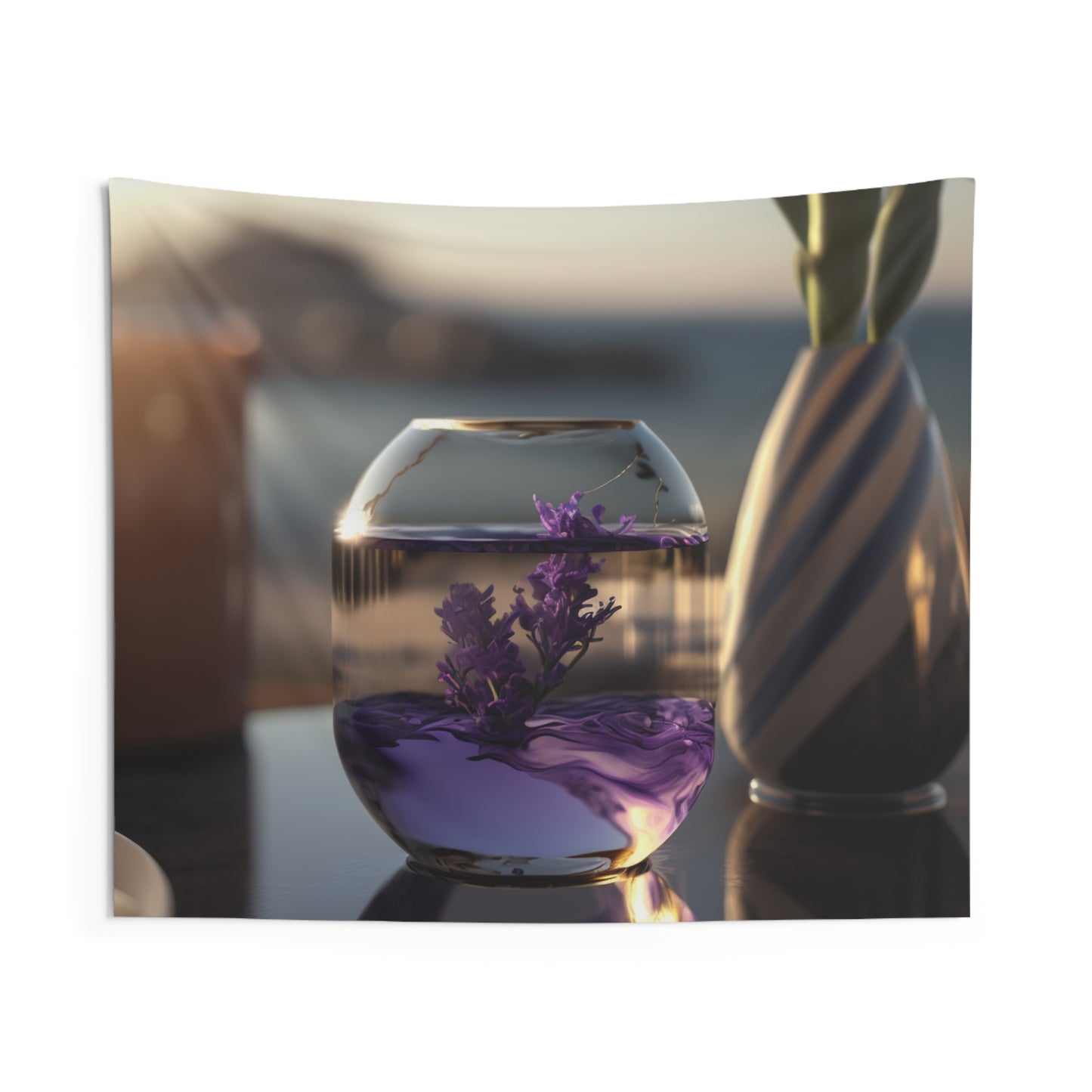 Indoor Wall Tapestries Lavender in a vase 1