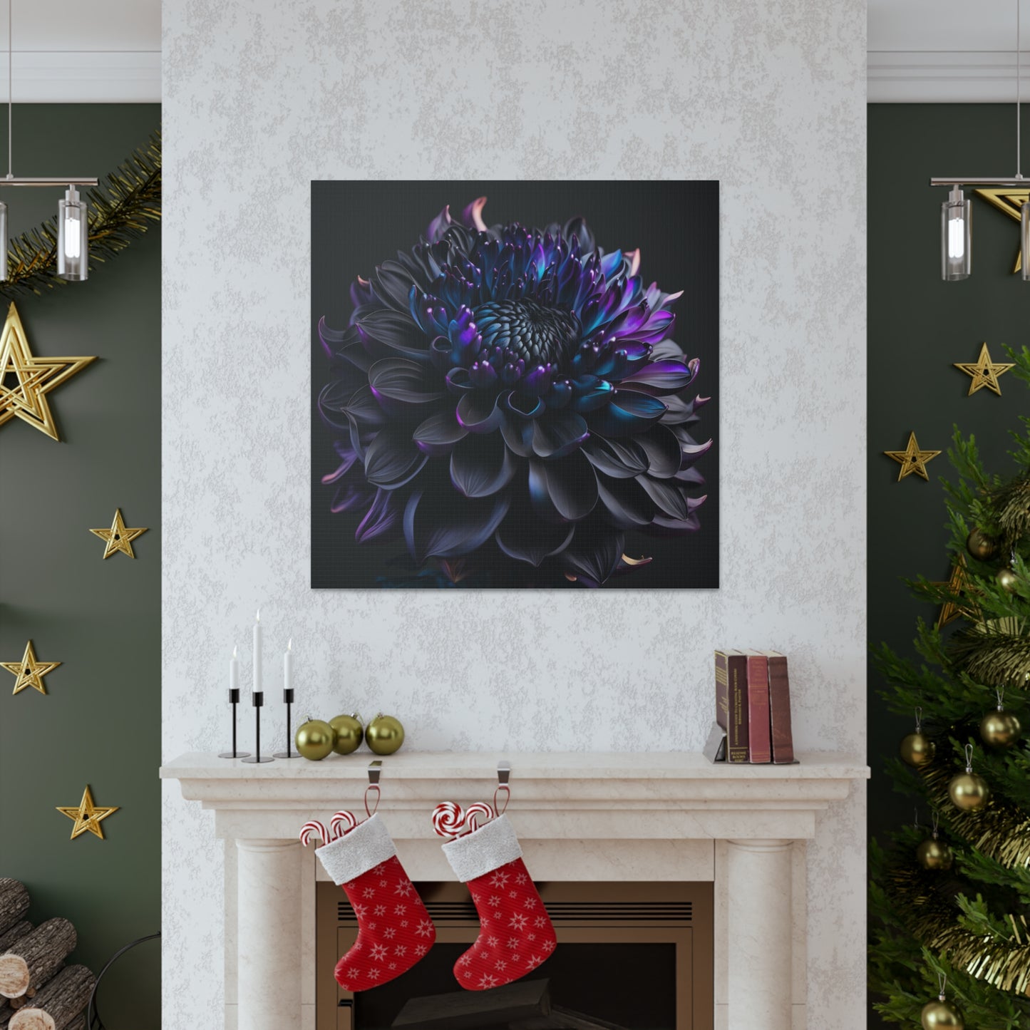 Canvas Gallery Wraps Dahlia Purple 2