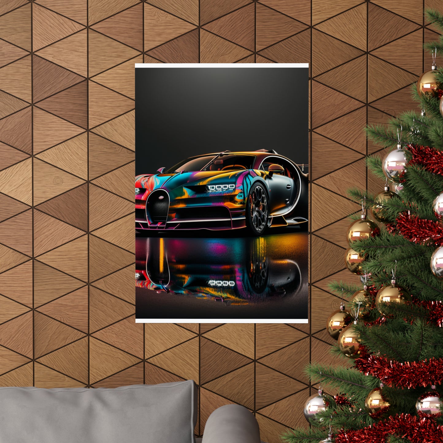 Premium Matte Vertical Posters Bugatti Chiron Super 2