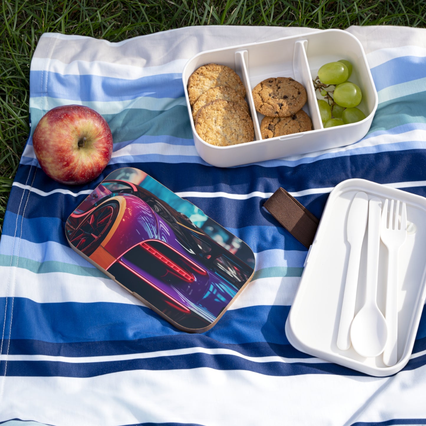 Bento Lunch Box Hyper Bugatti Neon Chiron 3
