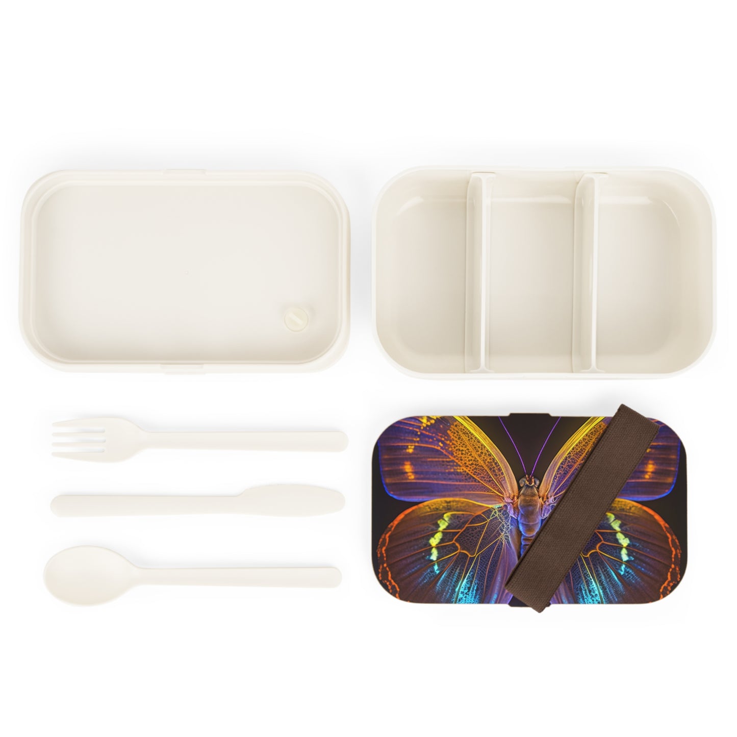 Bento Lunch Box Neon Butterfly Flair 2