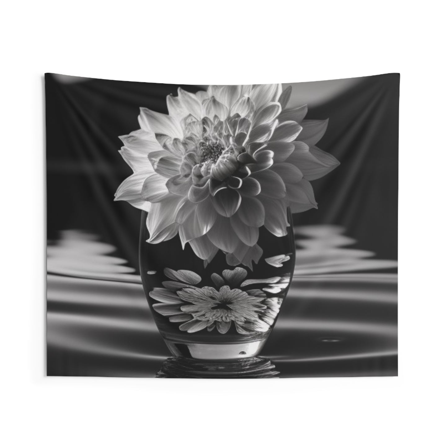 Indoor Wall Tapestries White Dahlia 4