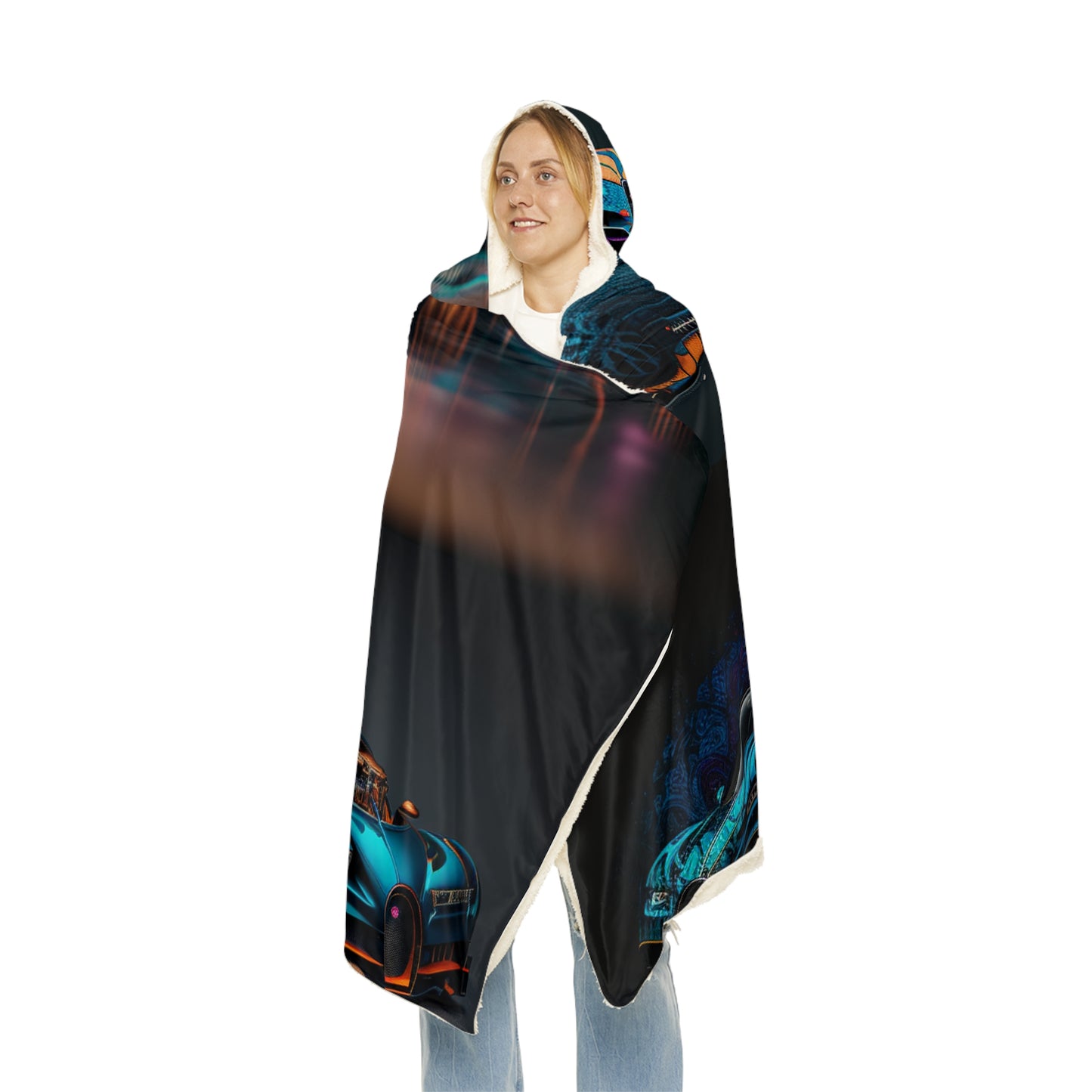 Snuggle Hooded Blanket Bugatti Blue 5