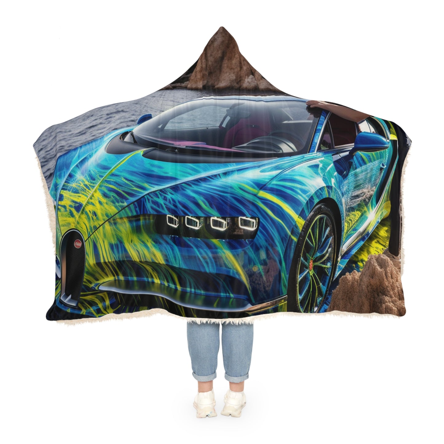 Snuggle Hooded Blanket Bugatti Water 1