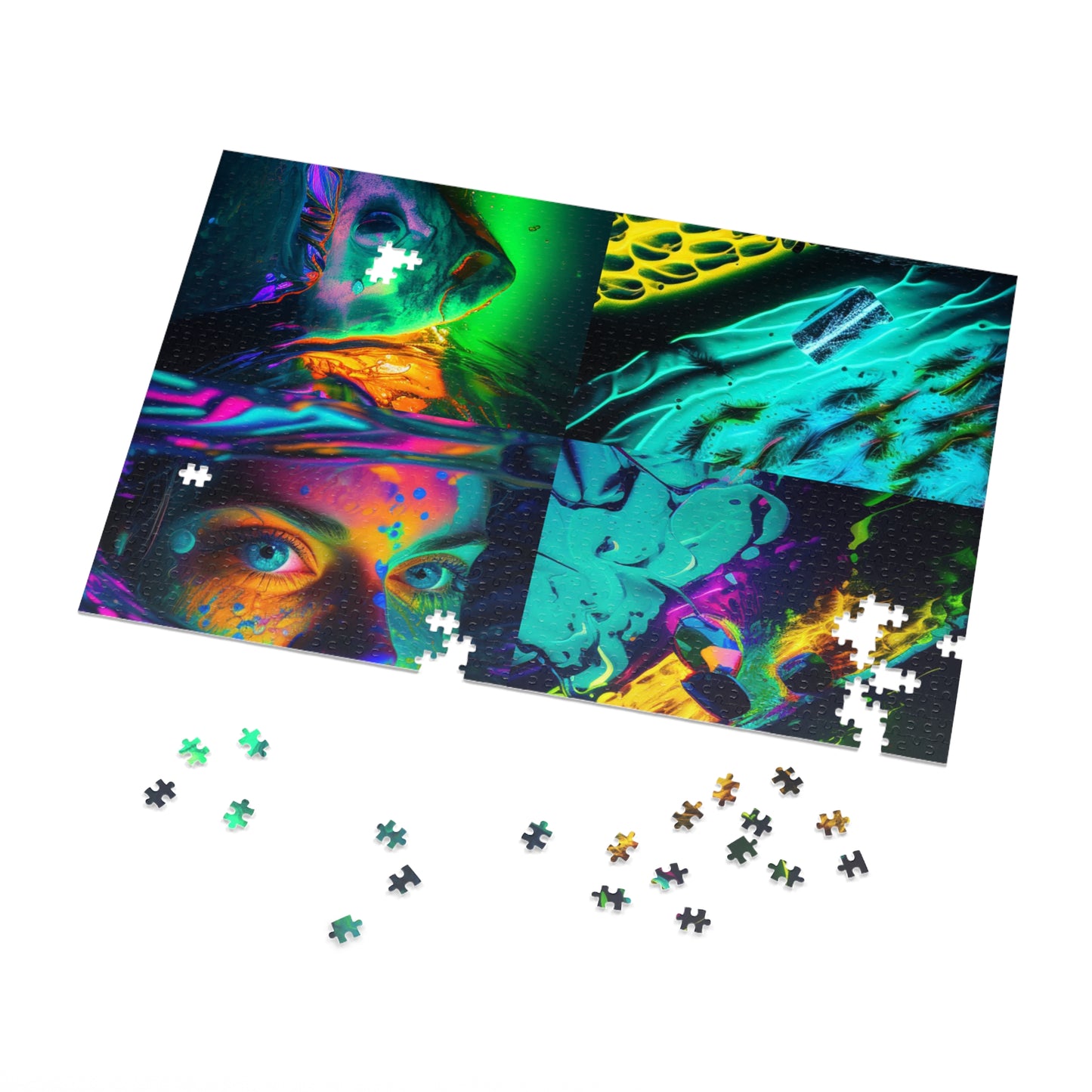 Jigsaw Puzzle (30, 110, 252, 500,1000-Piece) Florescent Glow 5