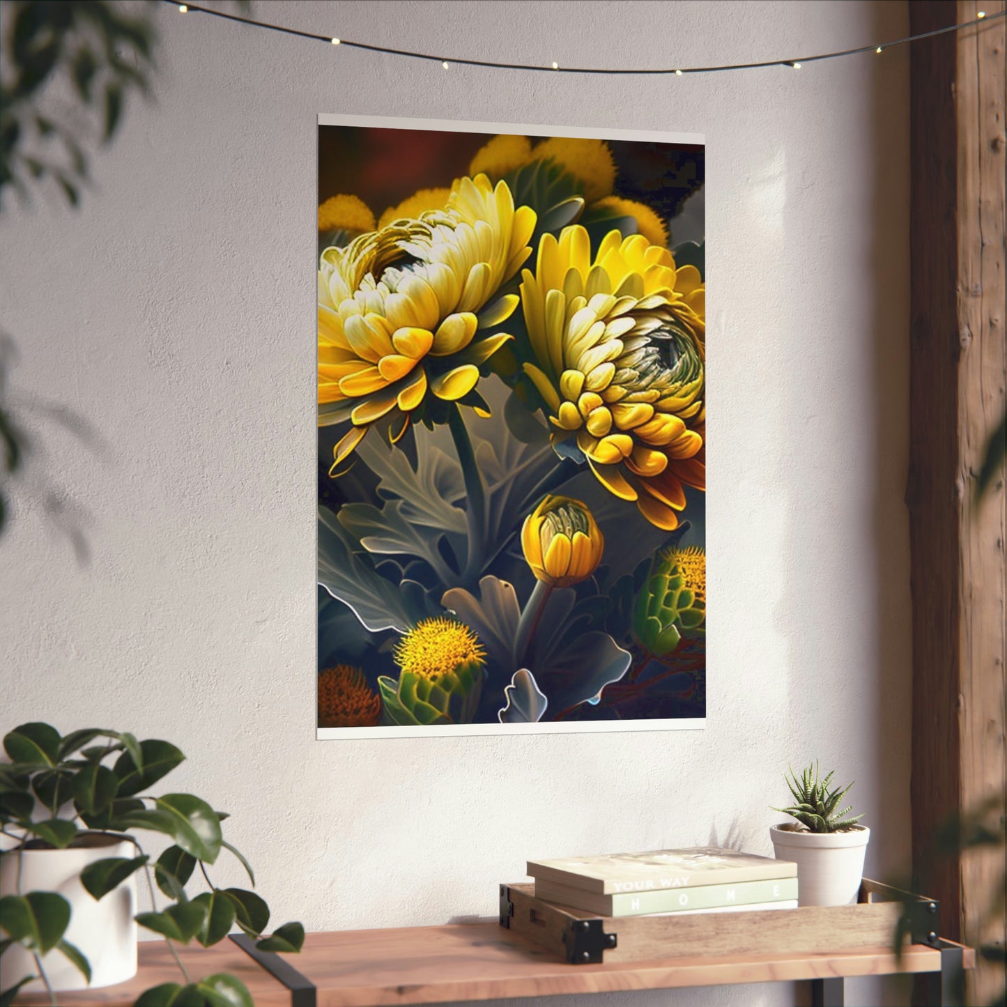 Premium Matte Vertical Posters Yellow Hermosas Flores Amarillas 2