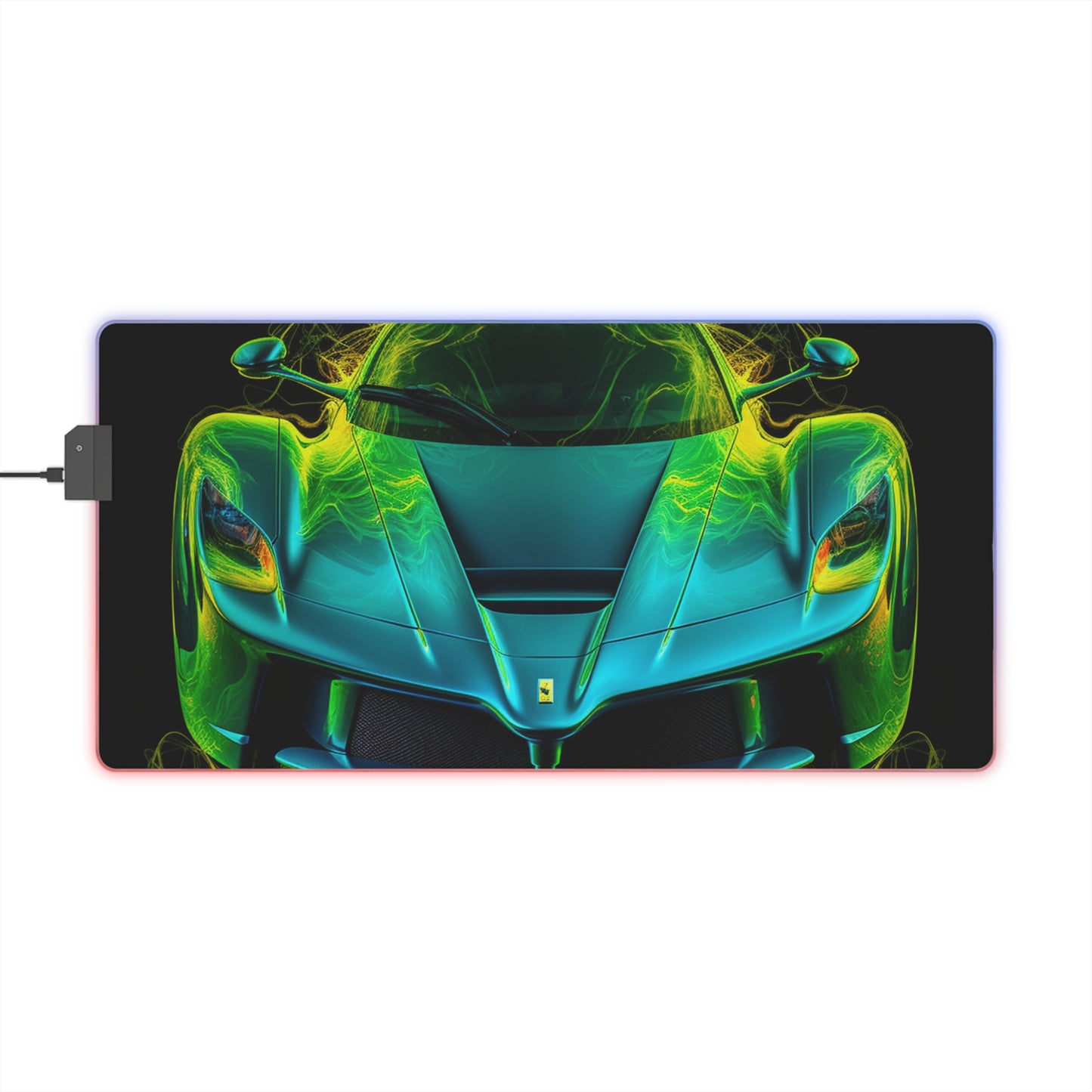 LED Gaming Mouse Pad Ferrari Neon 2