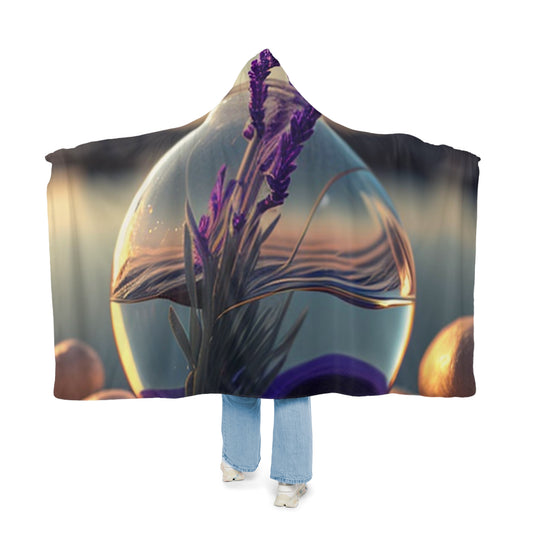 Snuggle Hooded Blanket Lavender in a vase 3