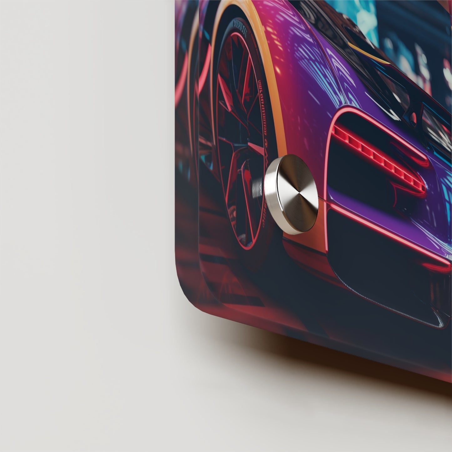 Acrylic Wall Art Panels Hyper Bugatti Neon Chiron 5