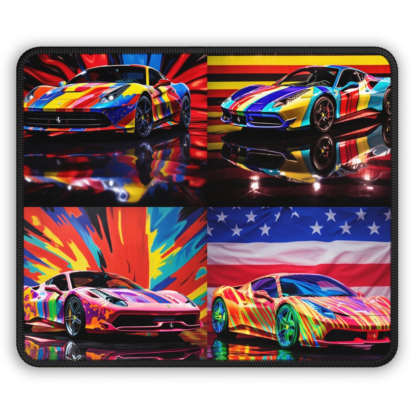 Gaming Mouse Pad  Hyper Colorfull Ferrari 5