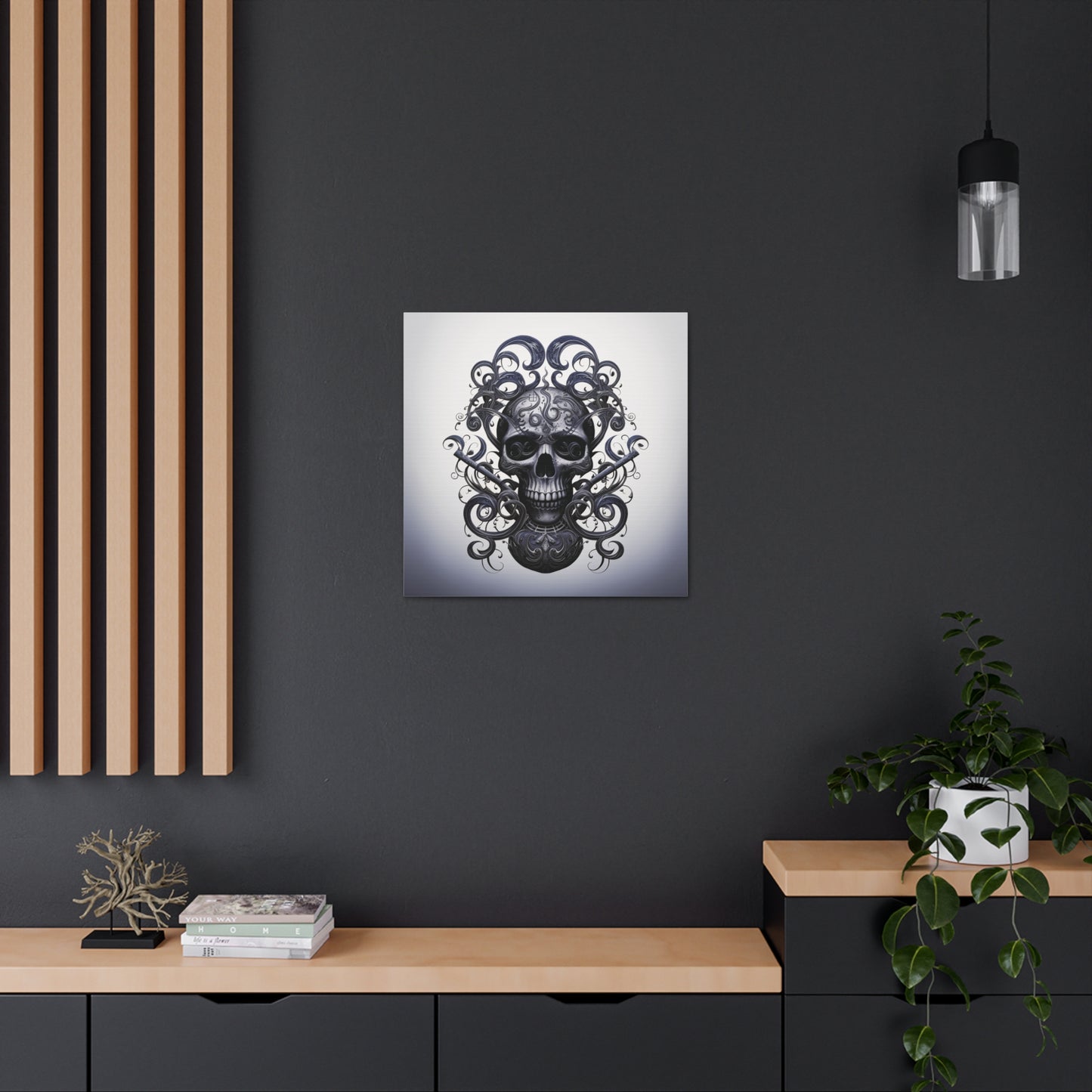 Canvas Gallery Wraps Skull Treble Clef 1