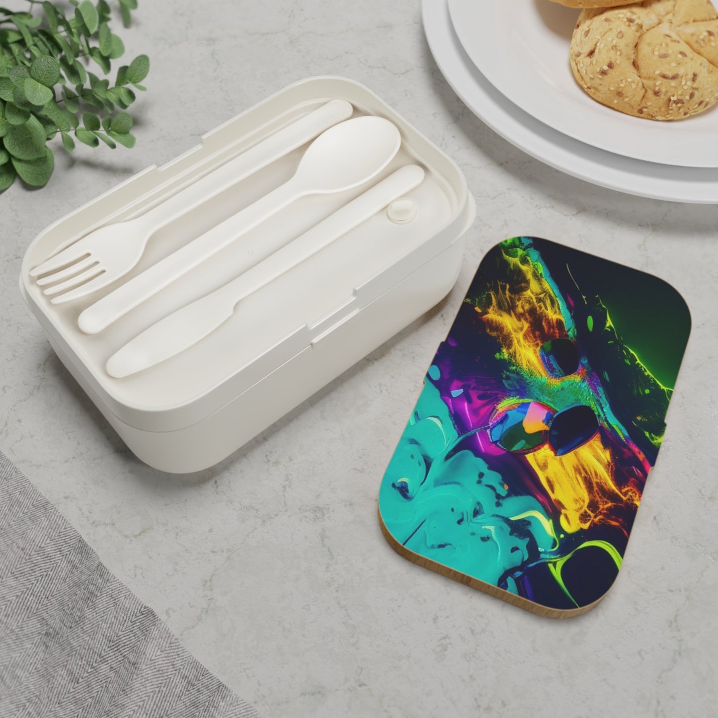 Bento Lunch Box Florescent Glow 4