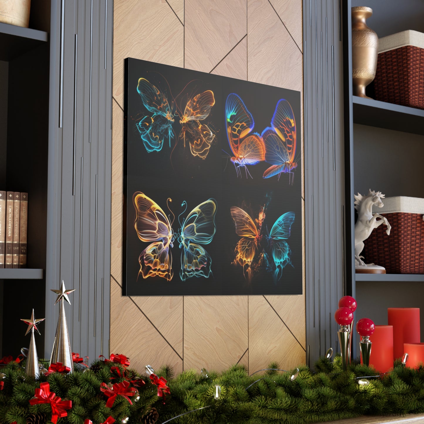 Canvas Gallery Wraps Neon Glo Butterfly 5
