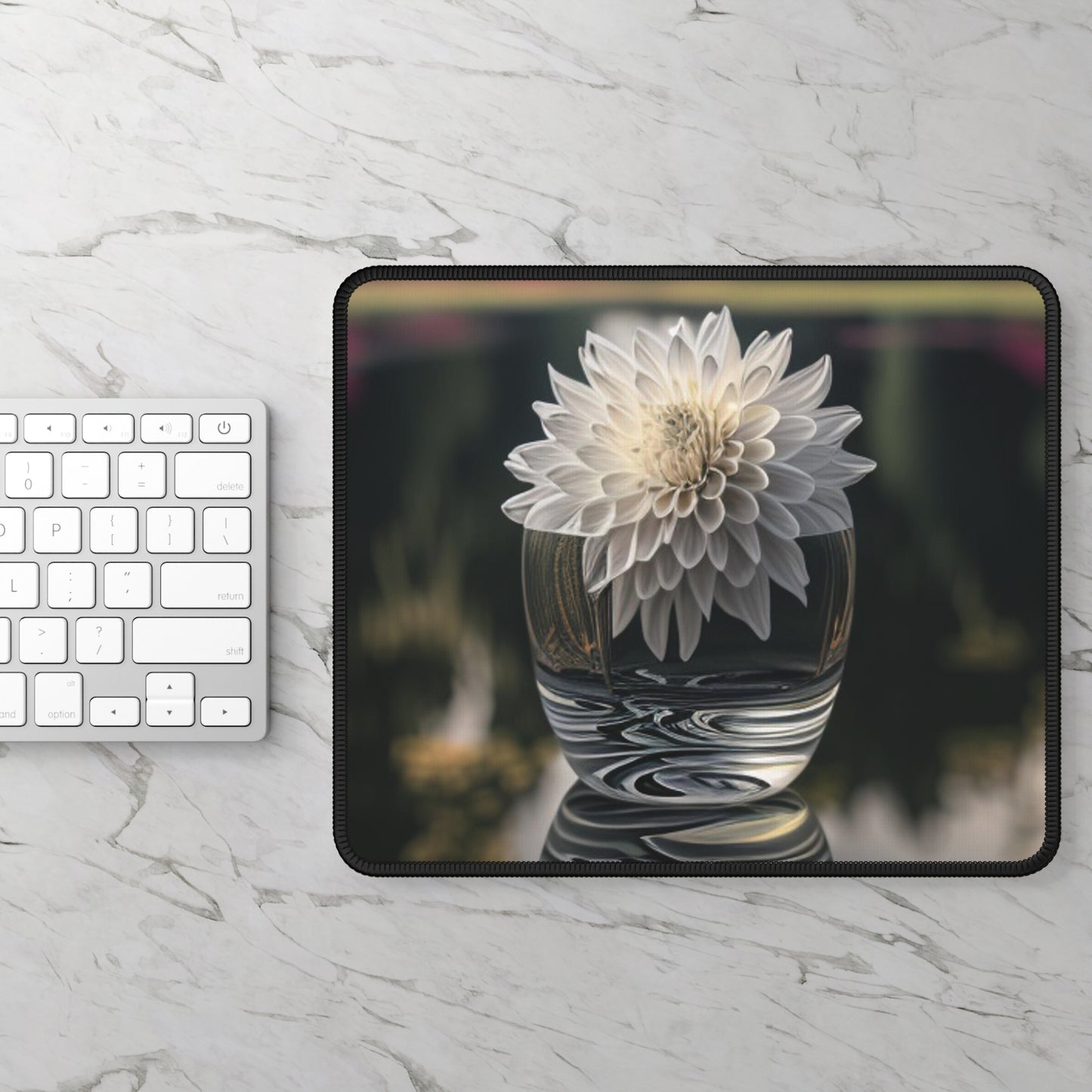 Gaming Mouse Pad  White Dahlia 2