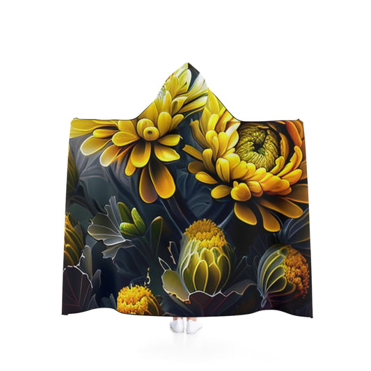 Hooded Blanket Yellow Hermosas Flores Amarillas 4