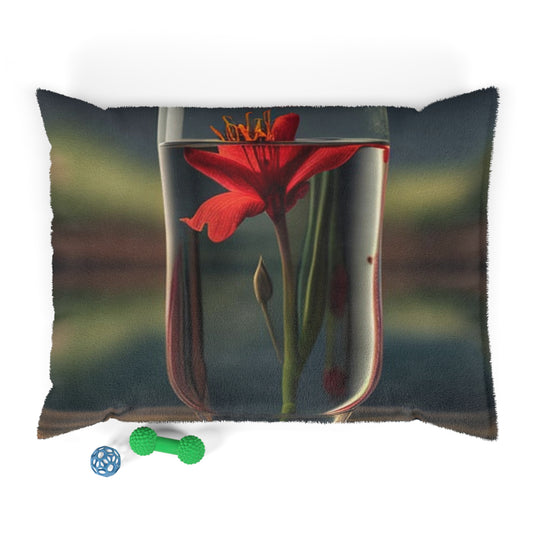 Pet Bed Red Lily in a Glass vase 1