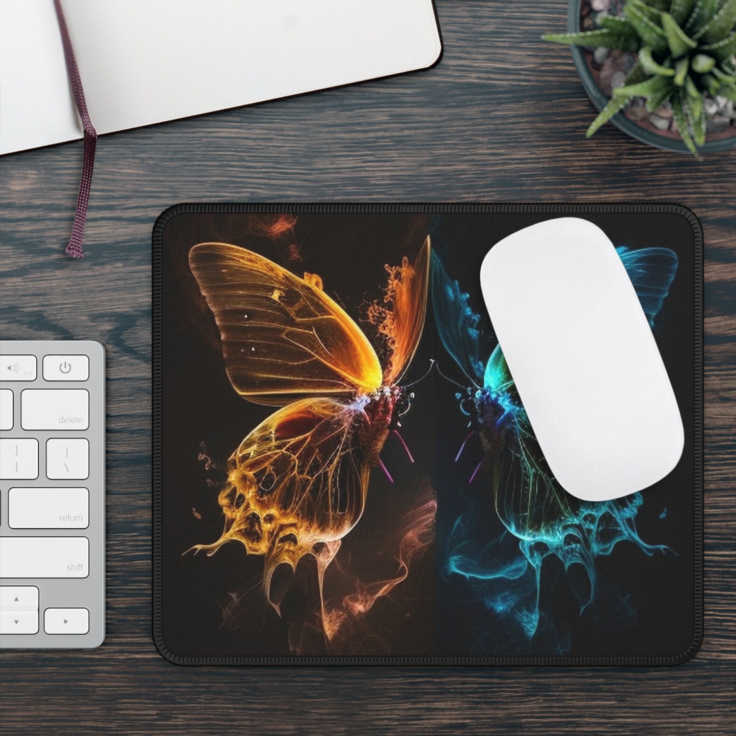 Gaming Mouse Pad  Kiss Neon Butterfly 1