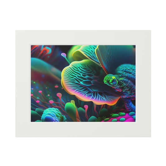 Fine Art Prints (Passepartout Paper Frame) Neon Florescent Glow 2