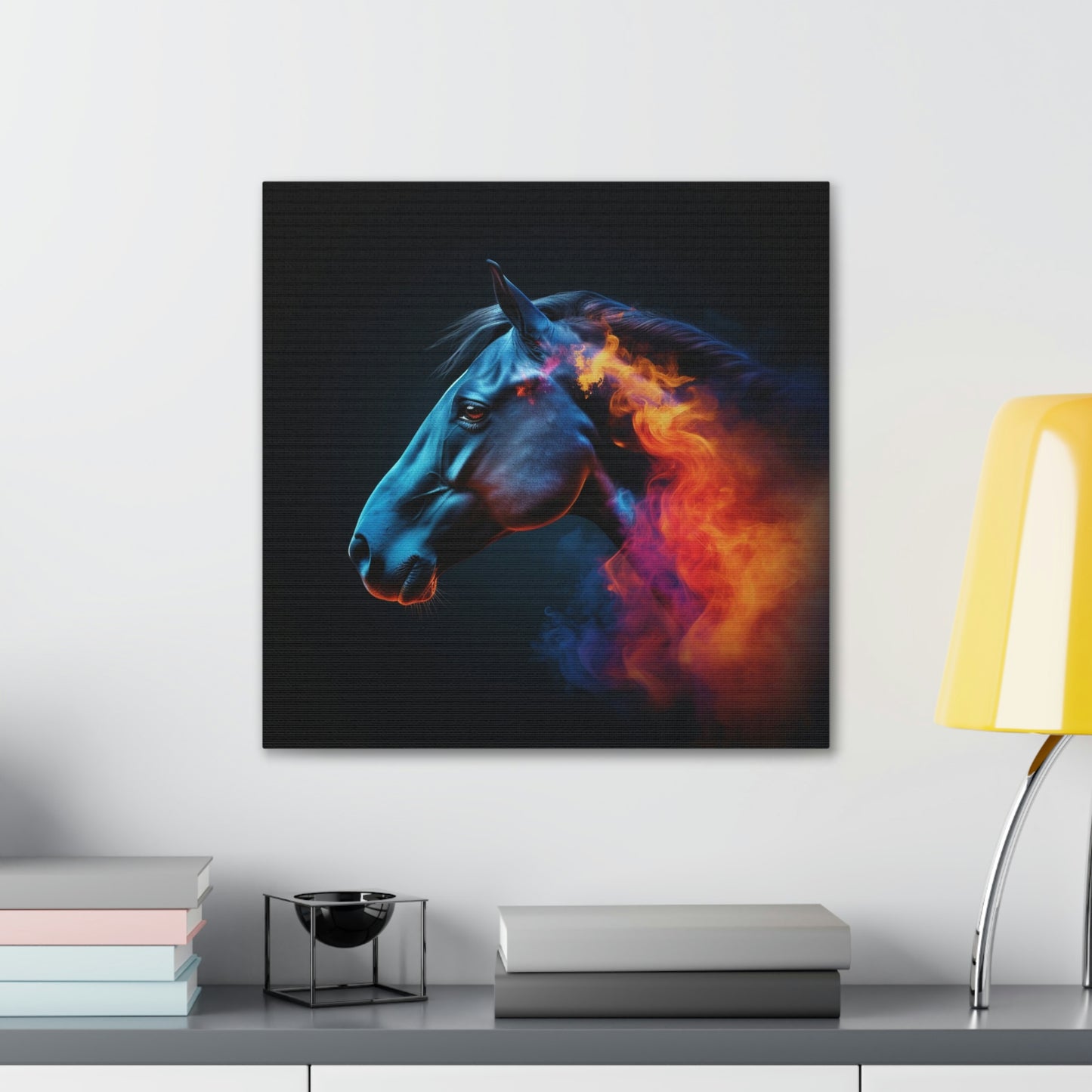 Canvas Gallery Wraps Neon Horses 4