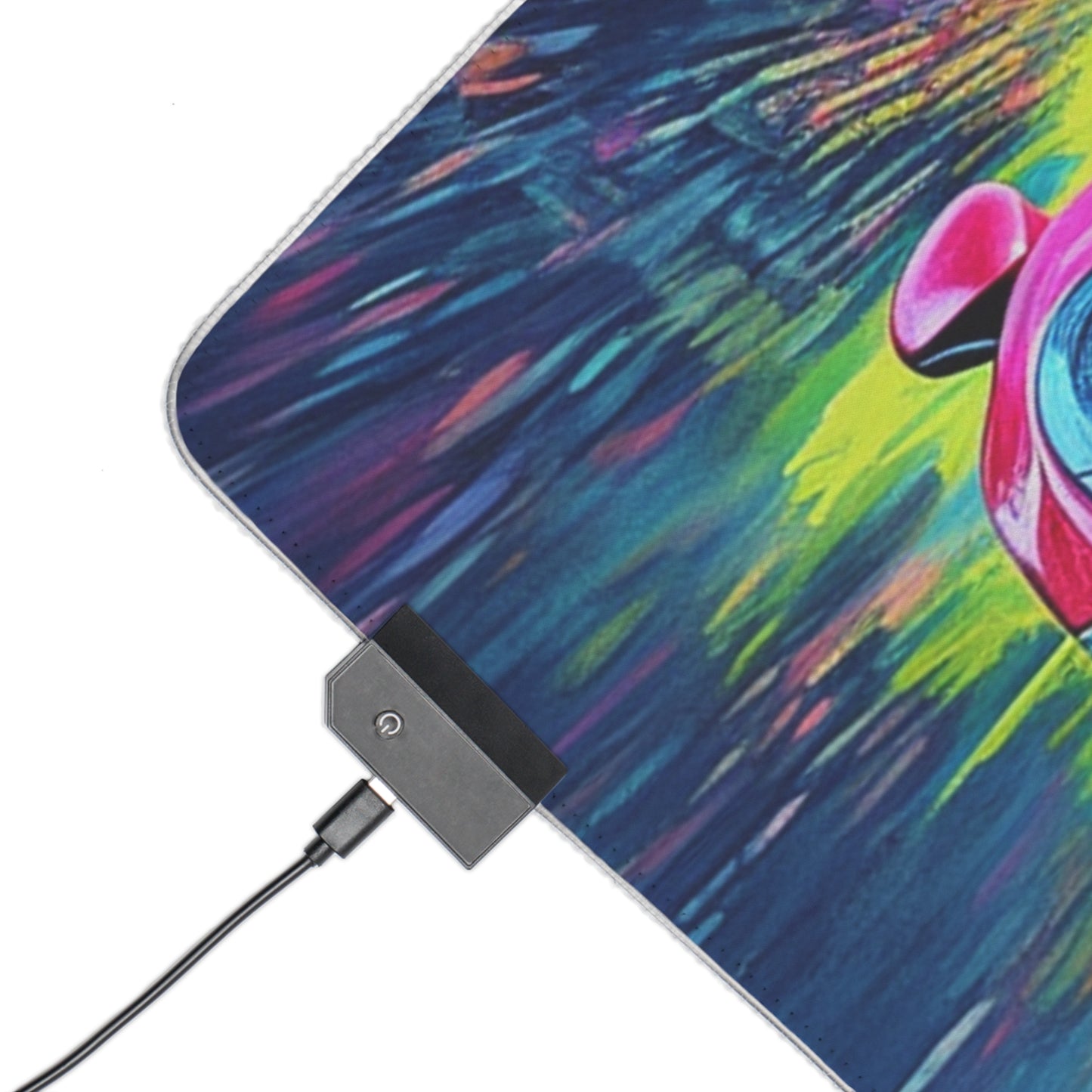 LED Gaming Mouse Pad Pink Porsche water fusion 3