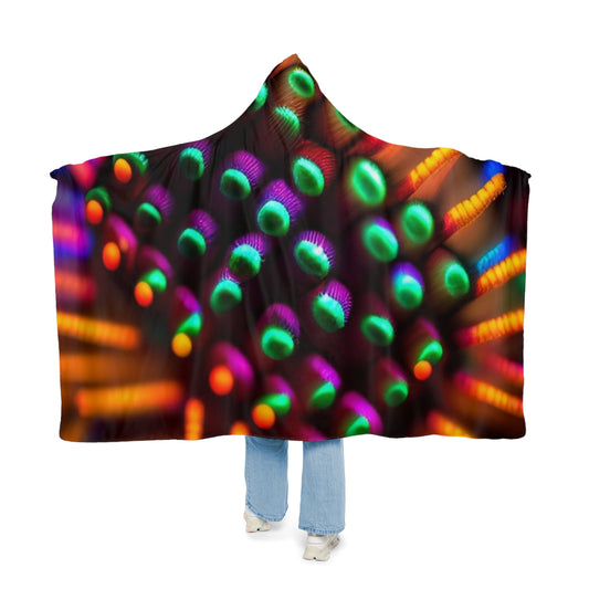 Snuggle Blanket Macro Cactus neon square 3