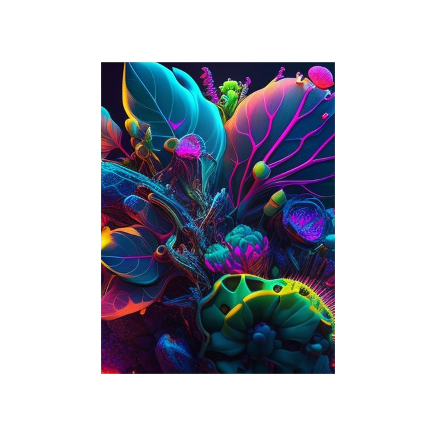 Premium Matte Vertical Posters Macro Coral Reef 3