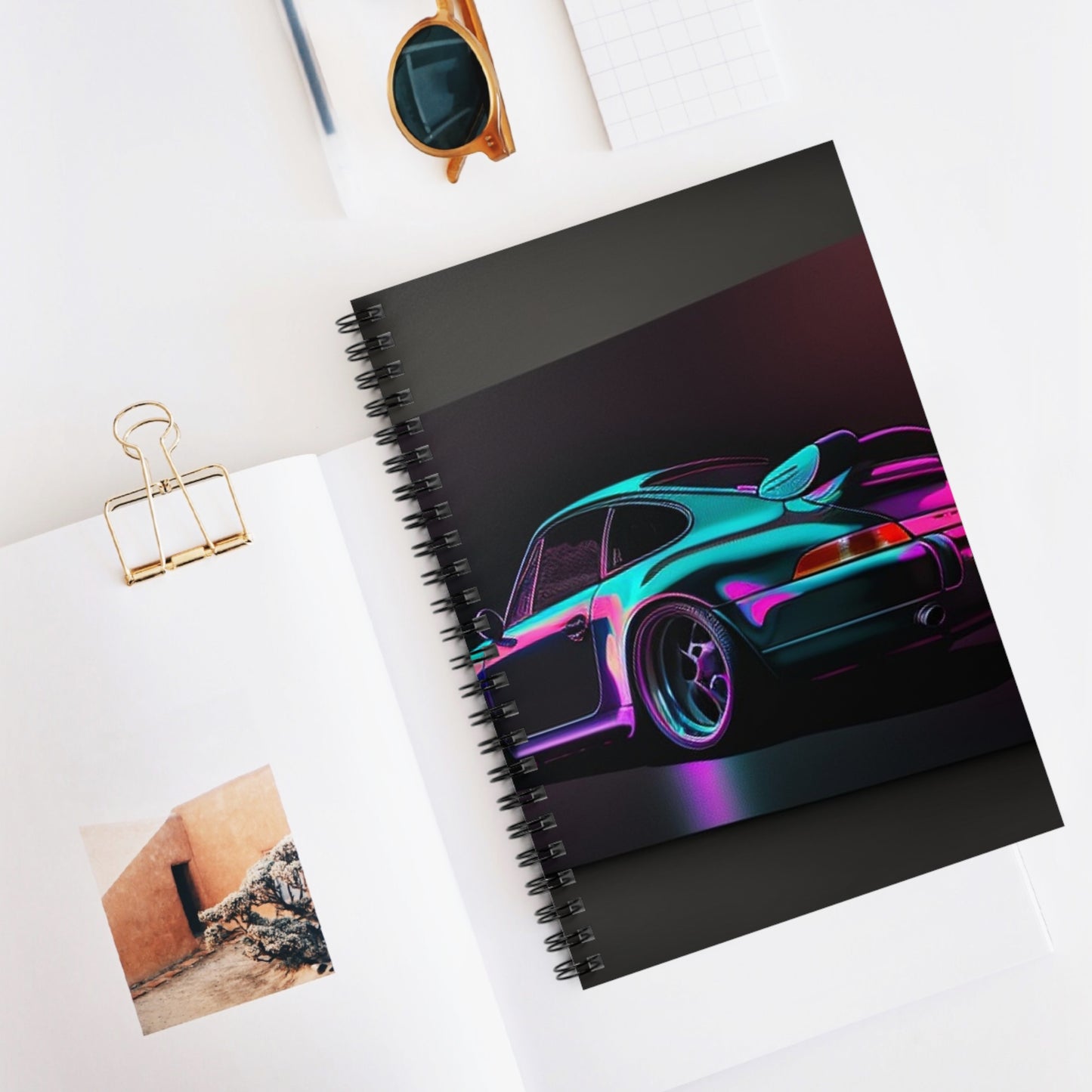Spiral Notebook - Ruled Line Porsche Purple 1