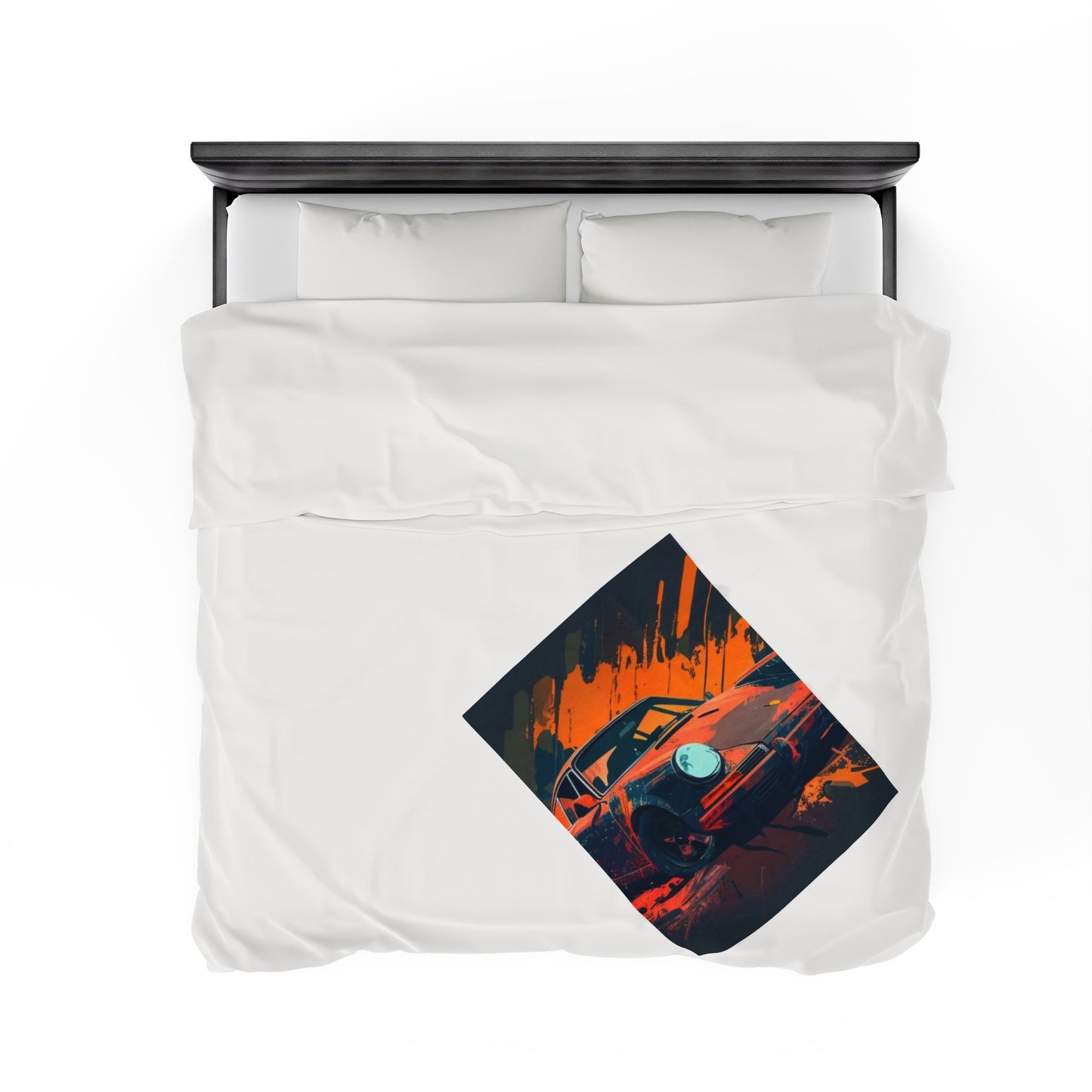 Velveteen Plush Blanket Porsche Abstract 3