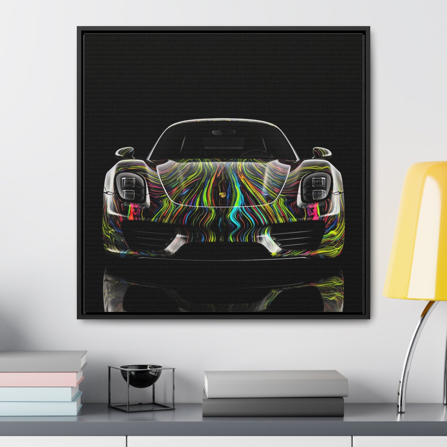 Gallery Canvas Wraps, Square Frame Porsche Line 3