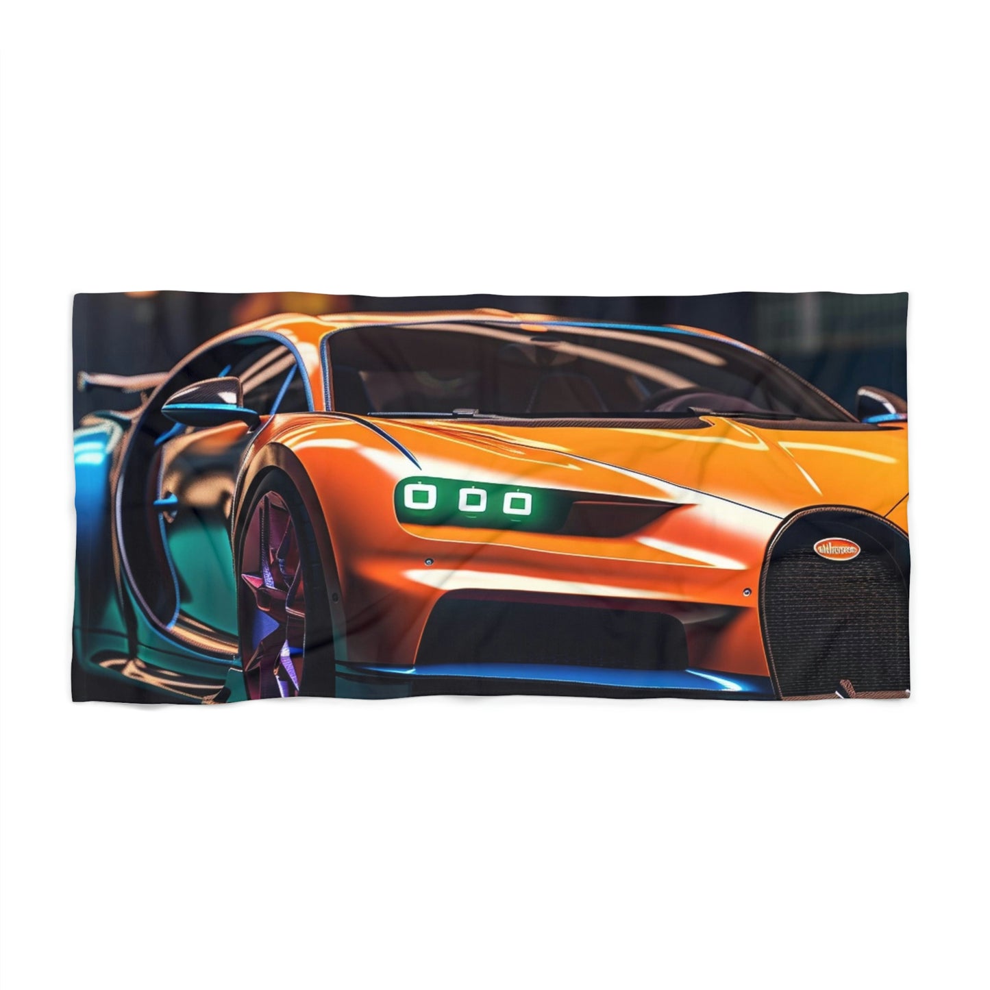 Beach Towel Hyper Bugatti Neon Chiron 1