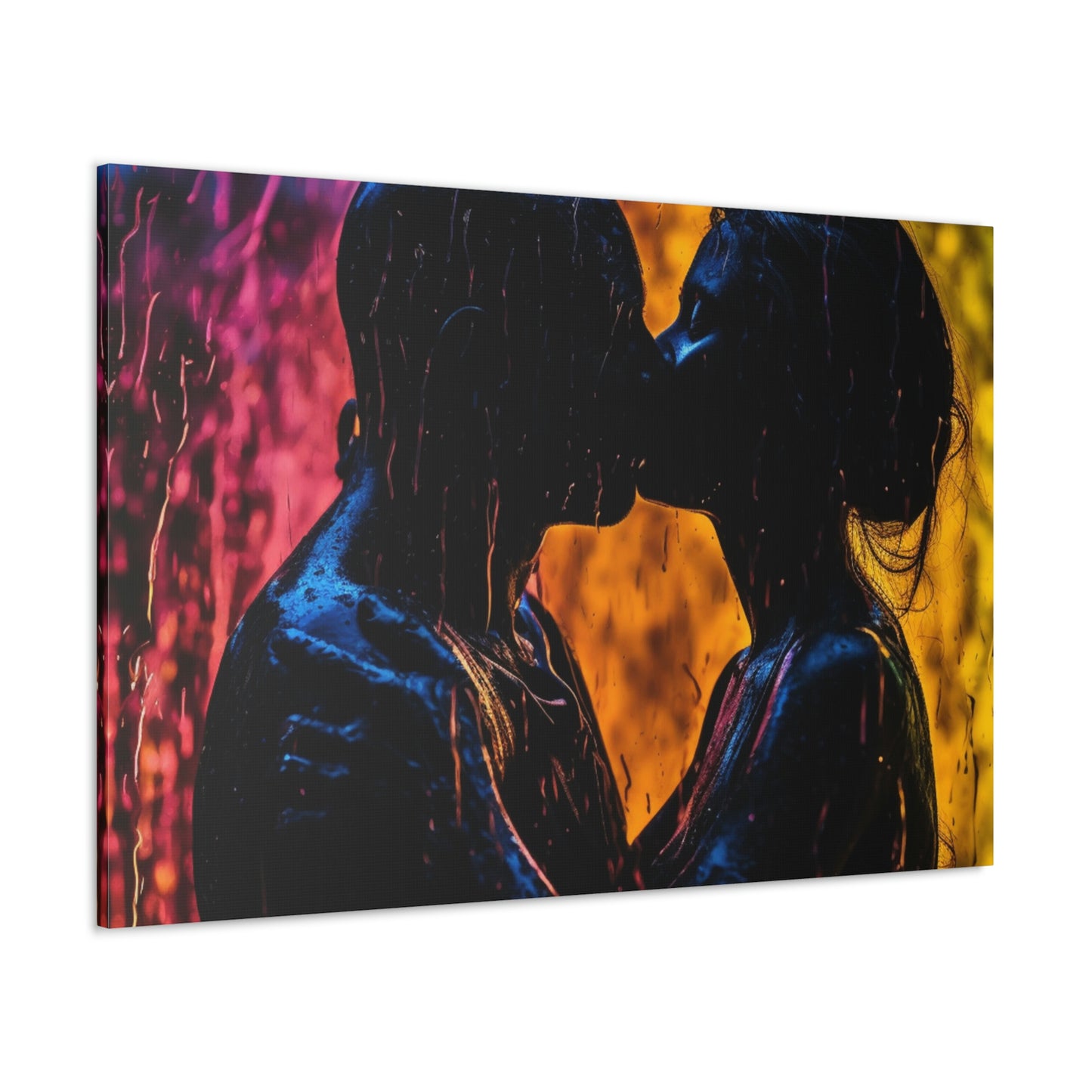 Canvas Gallery Wraps Florescent Rain 2